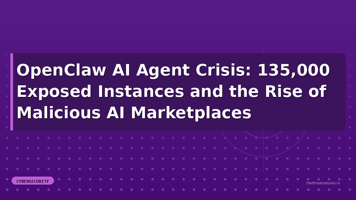 OpenClaw Security Crisis: 135K Exposed AI Agents Under Siege · ThreatNeuron